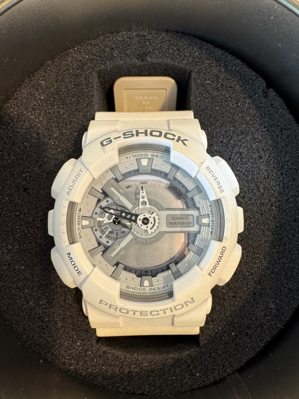 Casio G-SHOCK White and Silver Resin Sport Watch